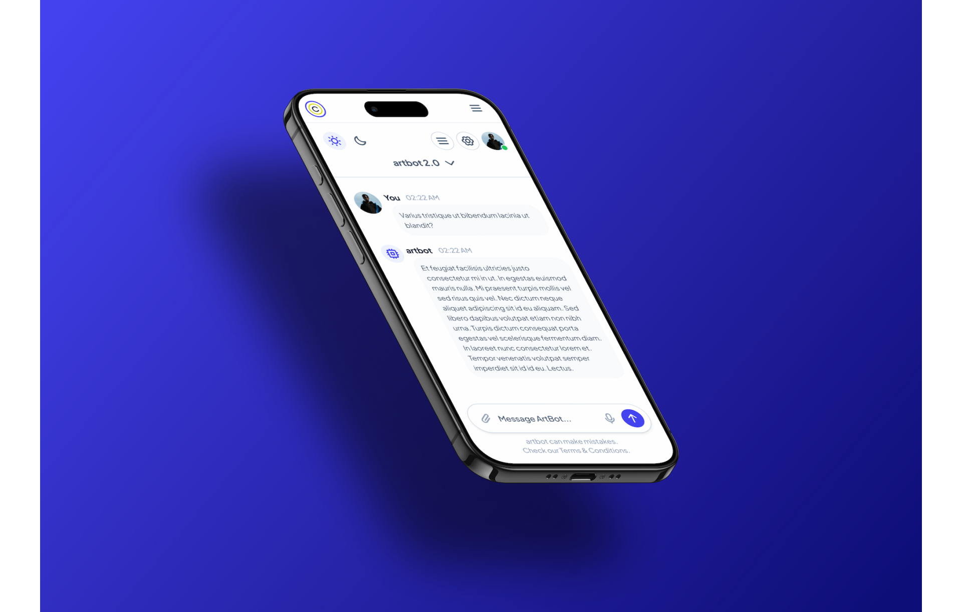 ARTBOT — скриншот интерфейса (1)