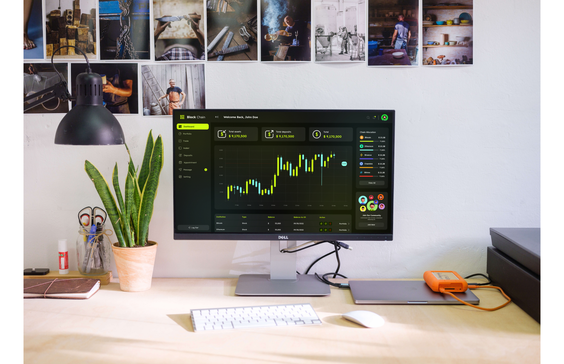 Dashboard для управления криптовалютным портфелем — скриншот интерфейса (3)