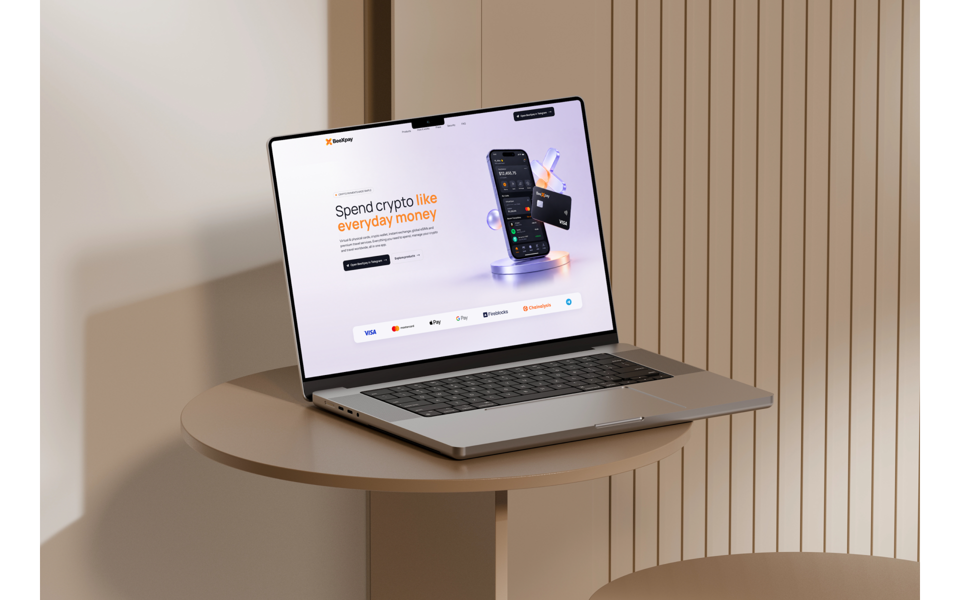 Криптобанкинг: карты, криптоактивы, платежи и eSIM — скриншот интерфейса (7)