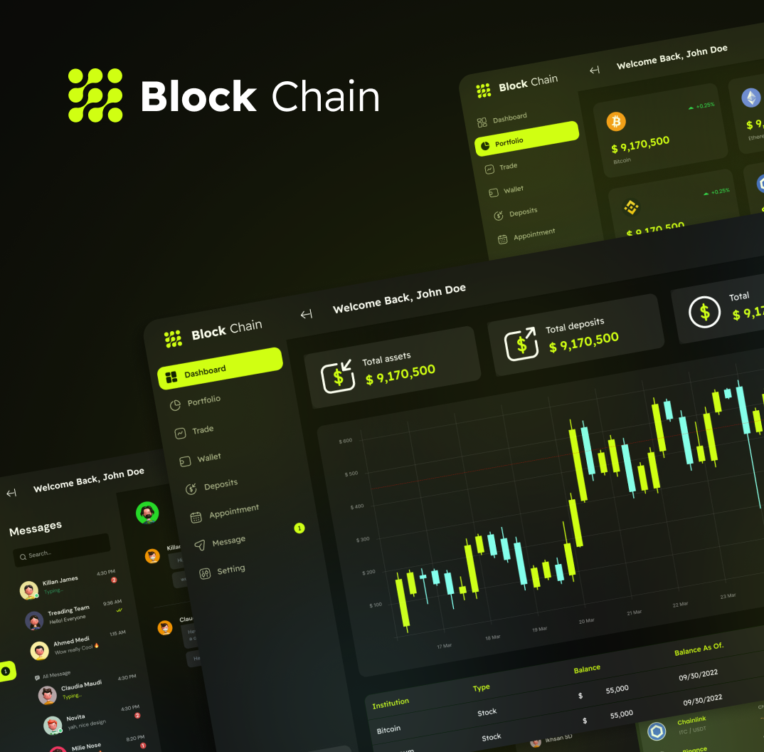 Dashboard для управления криптовалютным портфелем — превью кейса